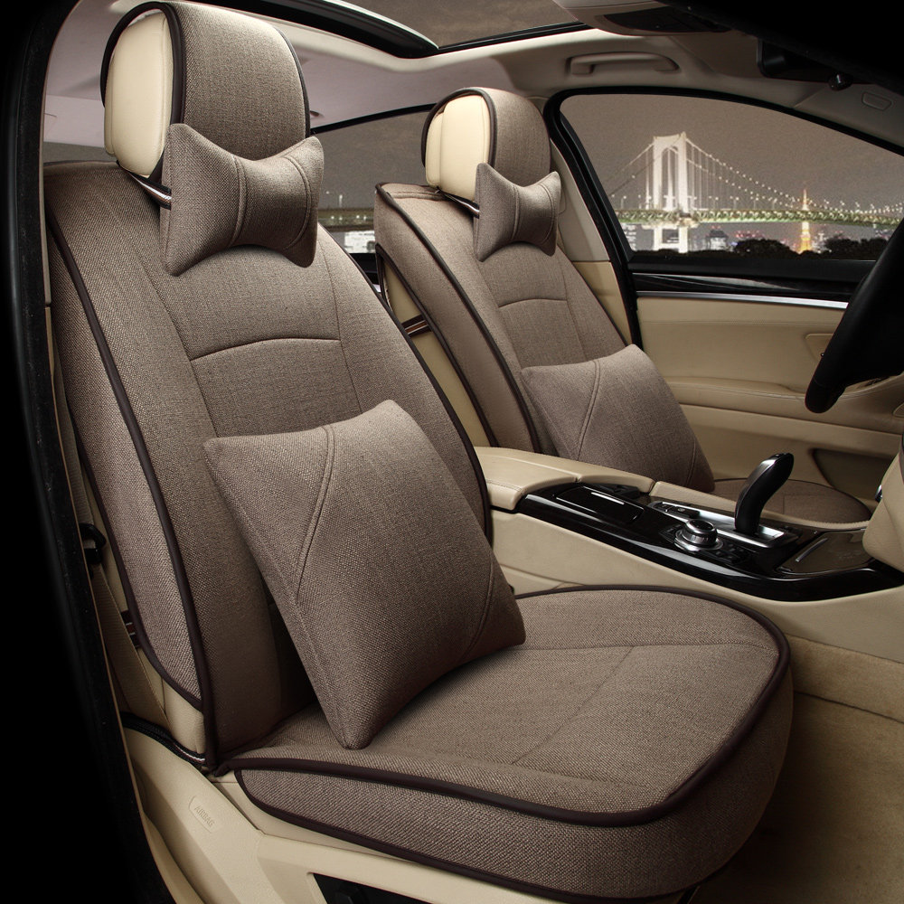 Car seat cover Audi a6q5Tiguanl Honda crv linen Landading for special Four Seasons Cushion Full Bag