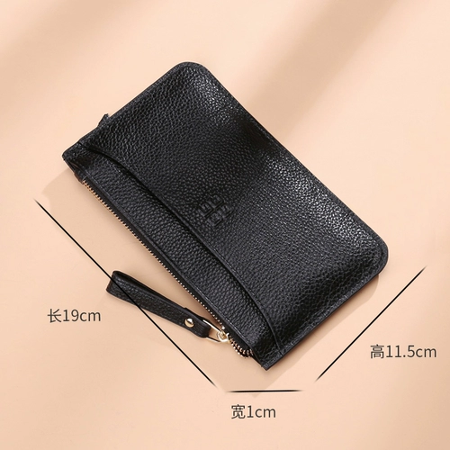 Кошелек, маленькая сумка клатч, короткий бумажник, маленькая небольшая сумка, ультратонкие монеты, из натуральной кожи