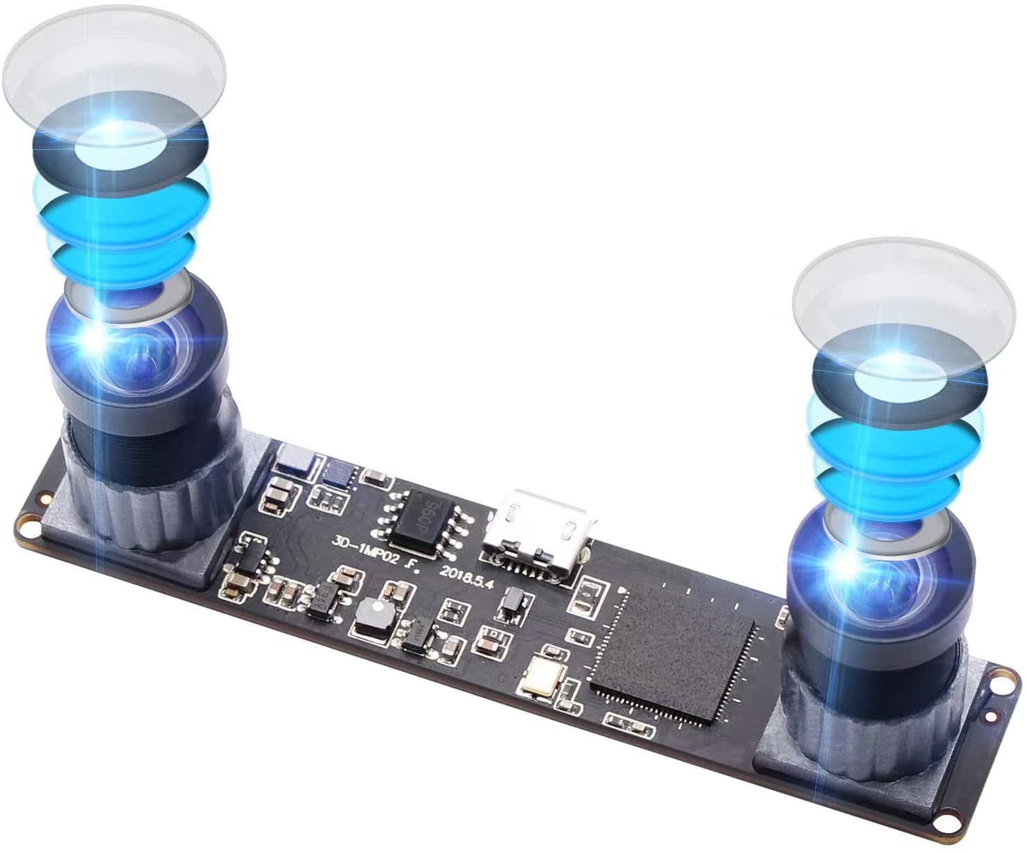 Synchronized Dual Lens Stereo USB Camera 1 3MP HD 960P Webca