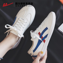 Pull back sneakers womens shoes 2021 new retro lovers shoes tide shoes flat casual shoes mens shoes leather white shoes