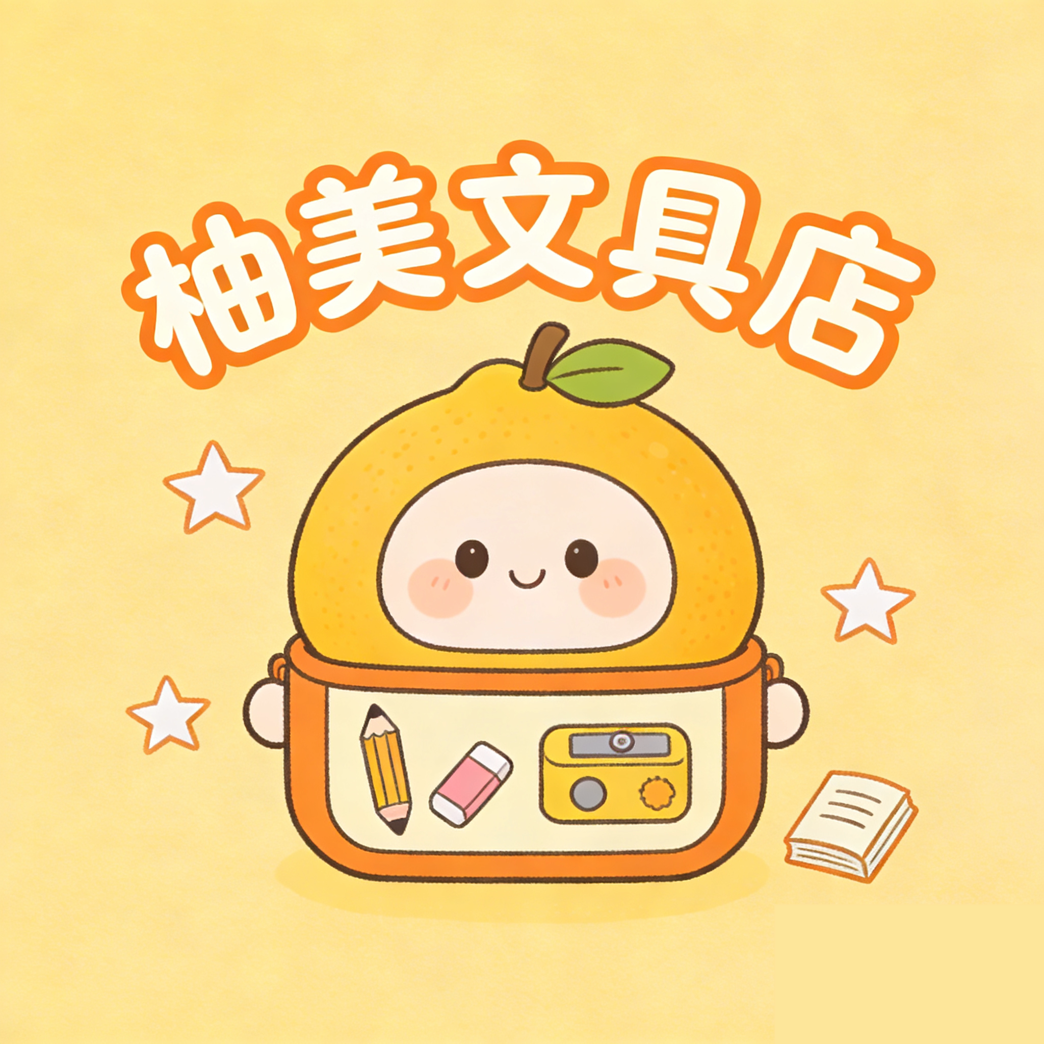 柚美文具店的LOGO