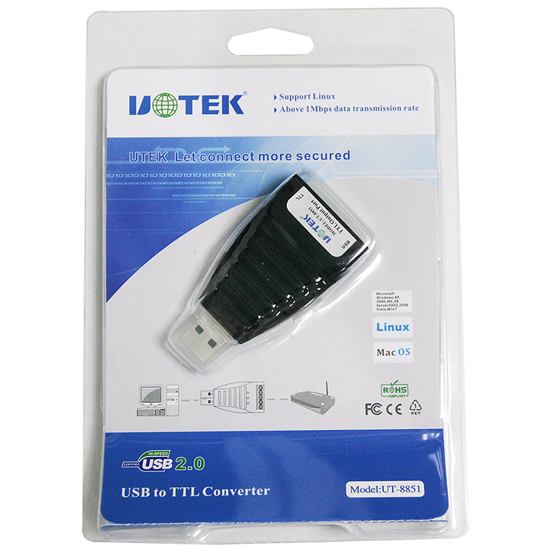 Yutai High Tech UT-8851 USB to RS-232 Converter VER 2 0
