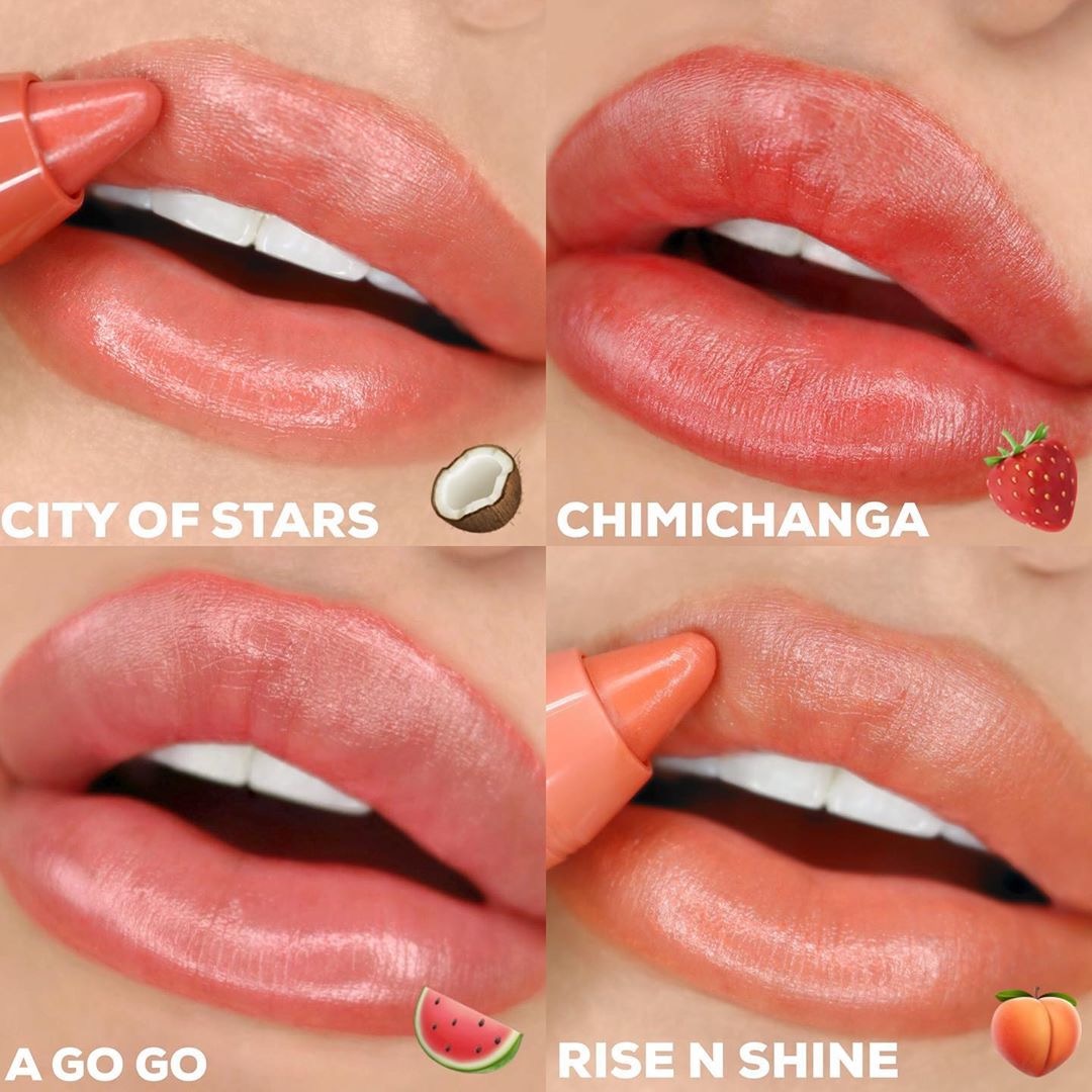 Son môi màu trái cây colourpop của Mỹ Chỉ cần một thỏi son dưỡng ẩm dạng bong bóng Kara - Son môi black rouge ver 4