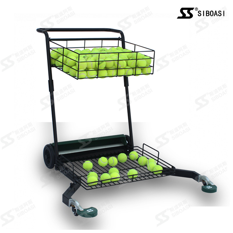 Spoas S705T Portable Tennis Automatic Ball Picker Picker Hand Push Ball Picker