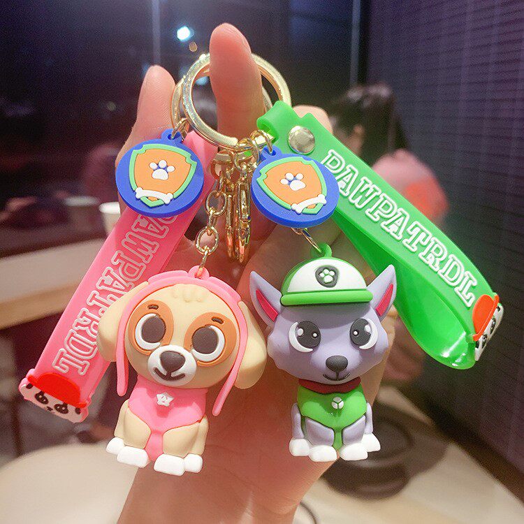 Cute Puppy Wang Wang Team Doll Key Buckle Car Pendant Cartoon School Bags Hang Accessories Cross-border Stationery Shop Trinkets