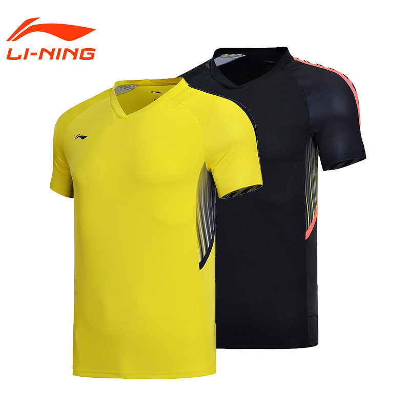 Li Ning badminton suit AAYN165 men and women's speed dry cool competition blouses fan version training suit AAYN024 
