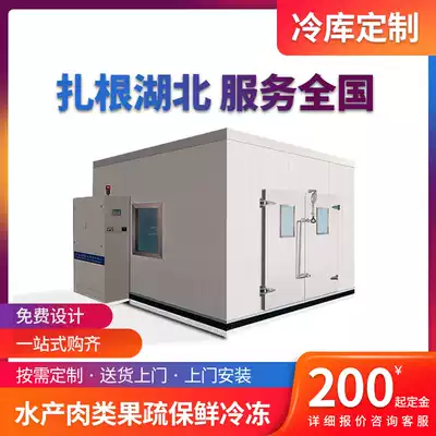Cold storage full set of equipment fresh vegetables and fruits vermicelli medicine freezer 220V