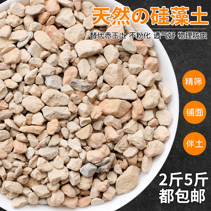 硅藻土颗粒种植介质多肉铺面石君子兰花火烧土媲美赤玉土守宫垫材