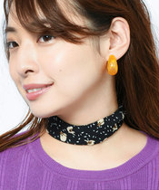 Export Japanese magazine Red multi-color retro durable look simple C- character earrings earrings ear clip