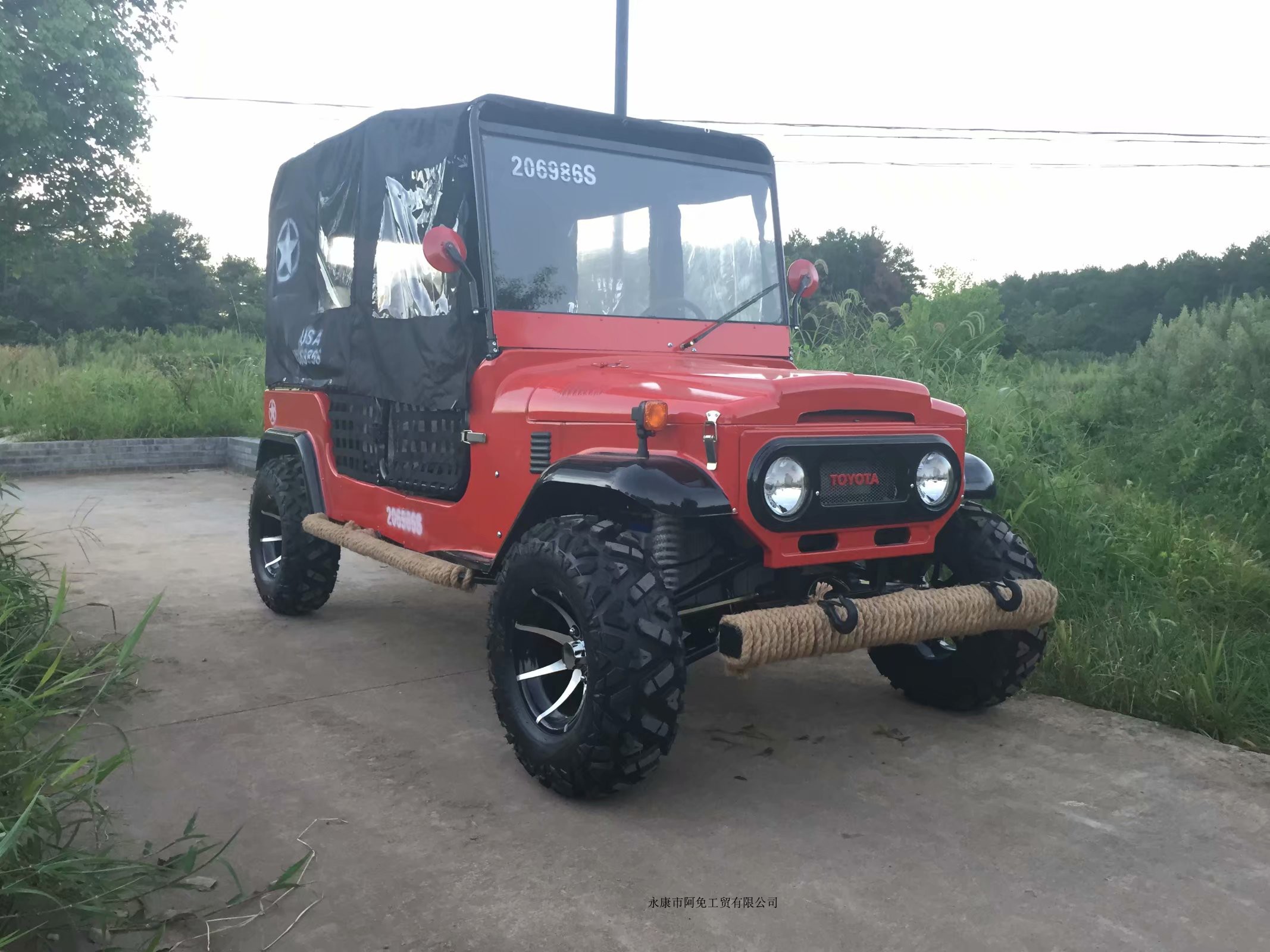 Bao vây hoàn toàn xe mô tô bốn bánh ATV bốn chỗ di động dành cho người lớn - Xe đạp quad moto mini giá rẻ