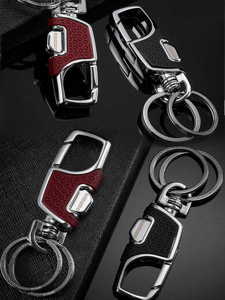 Creative Car Keychain Men's Waist Hanging Keychain Pendant Metal Keychain Durable Motorcycle Key Chain Ring