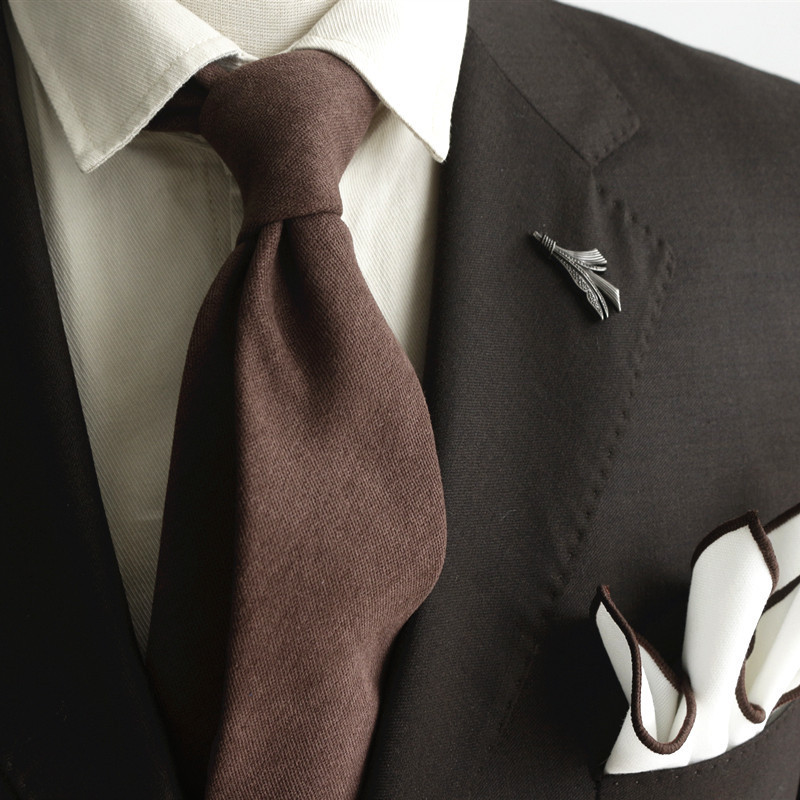 Retro Classic Solid Color Dark Green Coffee Caramel Color Tie for Men and Women Korean Style Casual Formal Wear College Style Artistic Wedding Retro Classic Solid Color Dark Green Coffee Caramel Color Tie for Men and Women Korean Style Casual Formal Wear College Style Artistic Wedding