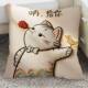 ຮູບແບບຮ້ອນການປິ່ນປົວ cat ພິມ pillow cushion core ຫ້ອງ sofa car super soft cushion ຖອດອອກໄດ້ແລະ washable