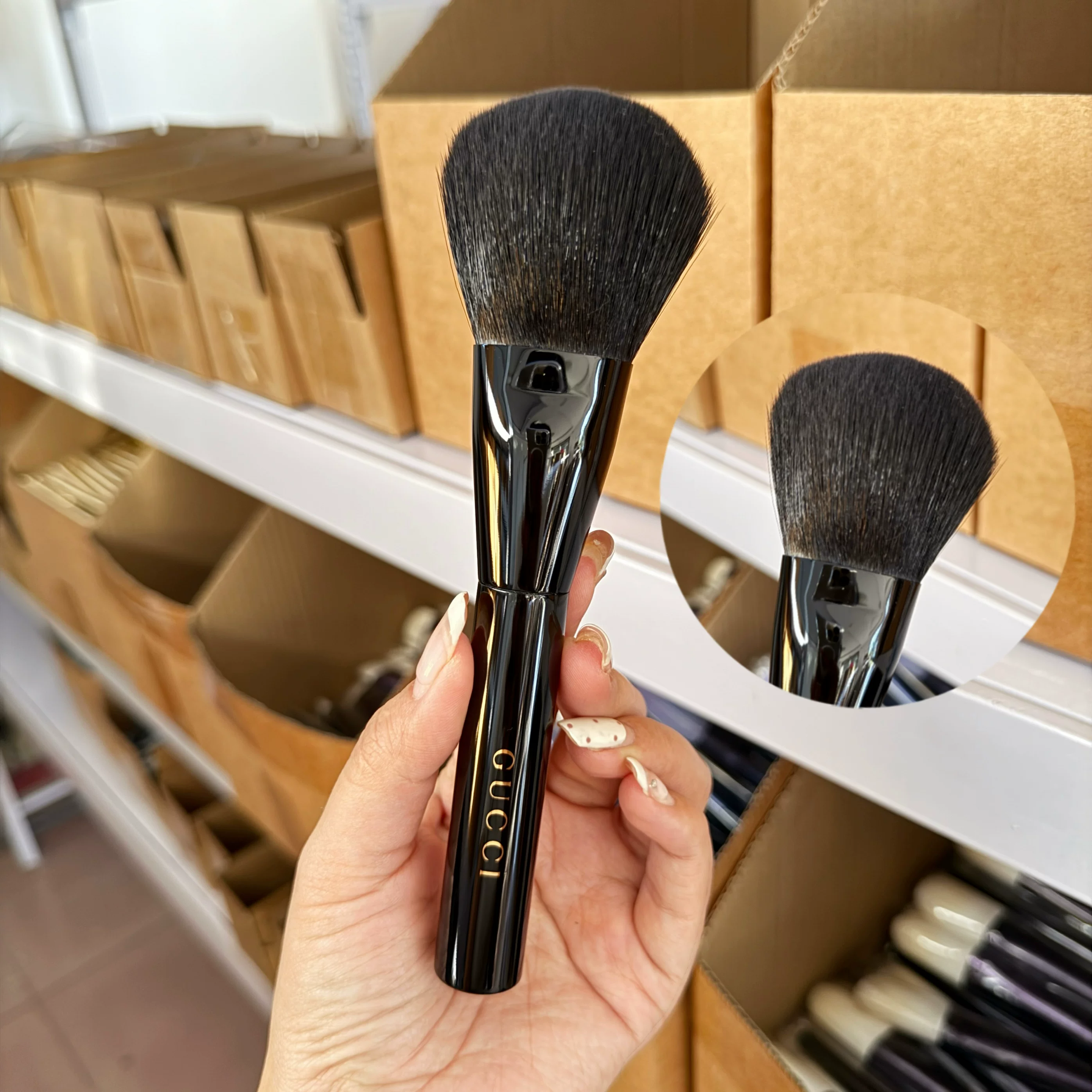 Brush, face blush, 9 pieces