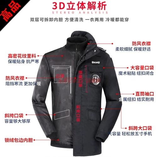 Зимний длинный пуховик, элитная рабочая куртка, увеличенная толщина, средней длины