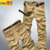 Хлопковые дорожные осенние штаны, свободный прямой крой