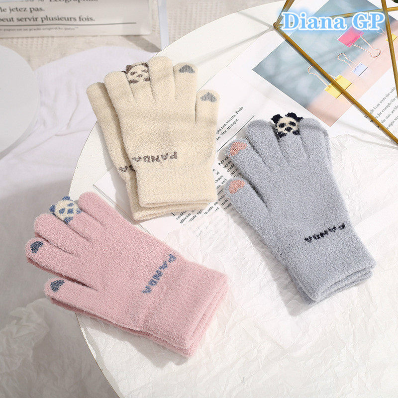 Japan BM melville touch screen gloves autumn and winter women's warm plus velvet thickened cold-proof riding cotton gloves