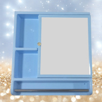 With shelf pink wall-mounted cabinet mirror moisture-proof household 2020 new locker plastic wall-mounted mirror box