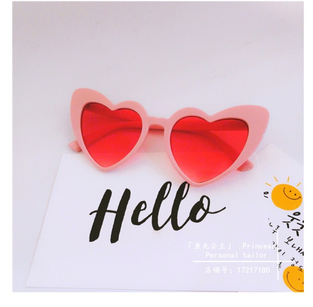 Hàn Quốc Harajuku ulzzang sao đỏ với kính râm tình yêu Châu Âu và Mỹ ins retro avant-gardene kính râm nữ kính lacoste