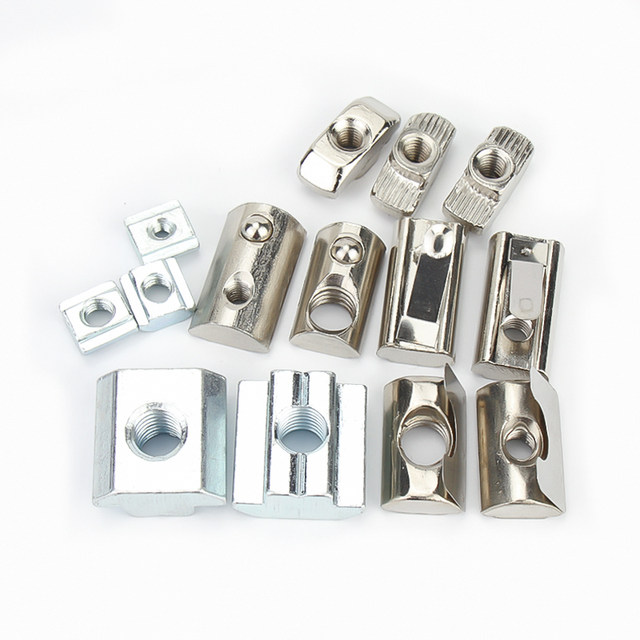 Jinchao T-type nut 20/30/40/45 European standard aluminium profile slider shrapnel nut ship type hammer head ມາດຕະຖານແຫ່ງຊາດ