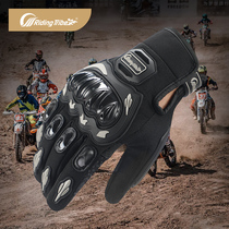 Riding tribal motorcycle gloves mens summer spring autumn and winter four-season womens cycling equipment off-road Knight locomotive