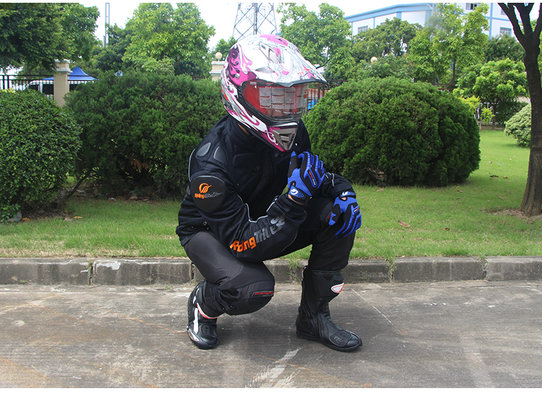 Xe máy Jersey phù hợp với nam hiệp sĩ đua xe mùa hè thoáng khí chống vỡ đầu máy xe đạp off-road cưỡi - Xe máy Rider thiết bị bảo vệ khớp gối
