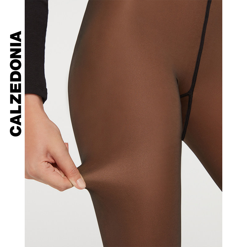 CALZEDONIA осень и зима артефакт мода твердый шелковистый черные чулки MODC2025