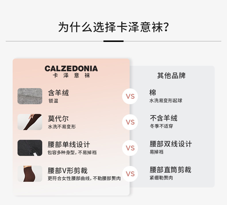 колготки / чулки дна calzedonia卡泽意袜秋冬女时尚保暖含羊绒麻花绞花连裤袜modc2196