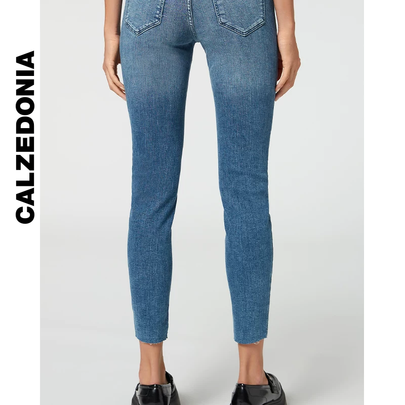 КАЛЦЕДОНИЯ Kaze Italian Socks Women's Casual Comfortable Stretch Tight Jeans MODP1161