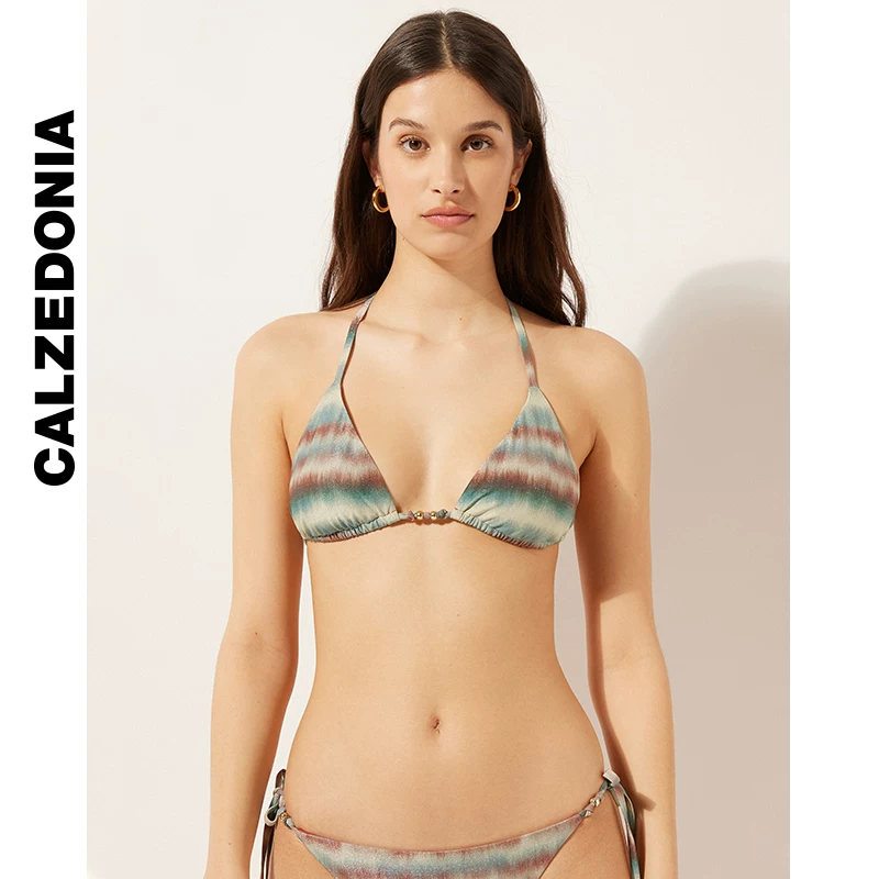 CALZEDONIA Kaze носки летний морской отдых мягкая тай-дай разделенный низ бикини 1859
