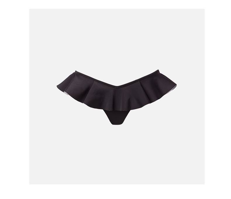 CALZEDONIA Phụ nữ gợi cảm Ruffled Half Pack Hip Bikini dưới SBR1560 4967 - Bikinis đồ bơi 2 mảnh dạng váy