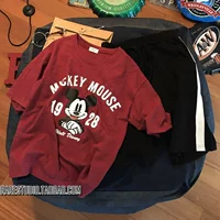 Tide, футболка с коротким рукавом, летняя одежда, в корейском стиле, свободный крой