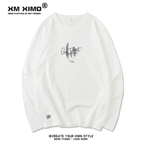 Mens short sleeve T-shirt printing base shirt trend mens cotton clothes autumn fashion brand half sleeve autumn clothing long sleeve