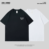 245 г [2 шт. в упаковке, 1 стирка, 1 смена] ♥♥ [Черные футболки Fanatic с короткими рукавами + Белоснежные футболки с короткими рукавами]