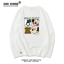 Mens Long Sleeve T-shirt Round Neck Tide Style Brand Cotton Mickey base shirt 2020 New Autumn ins Trend Top