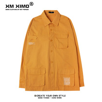 2020 Autumn New shirt mens Hong Kong style Japanese long sleeve loose retro Joker casual Korean trend handsome