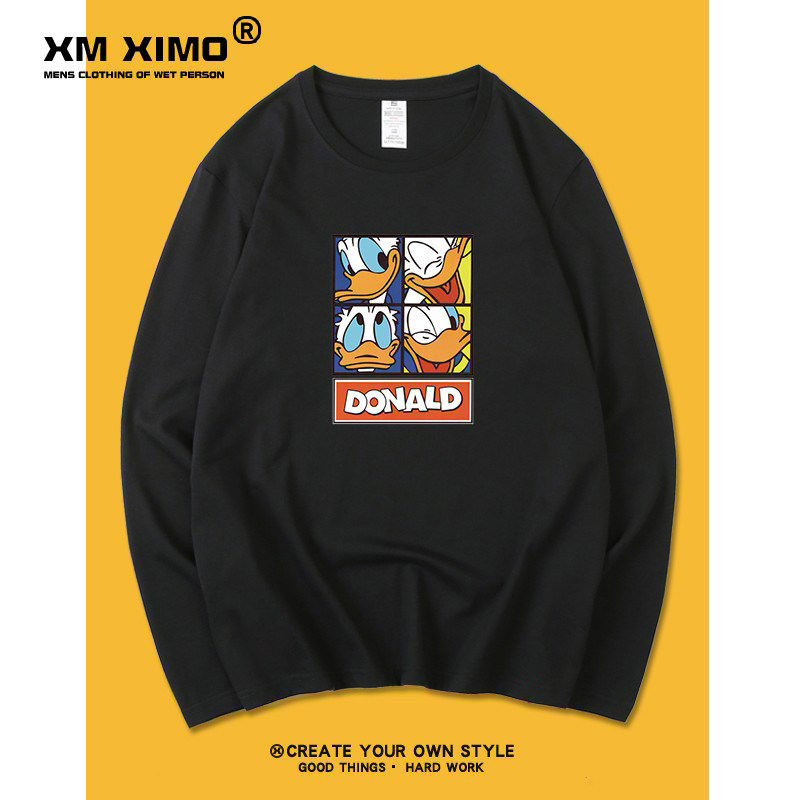 Men's long-sleeved t-shirt loose autumn 2023 new anime spring and autumn clothing trend tide brand top clothing bottoming shirt men