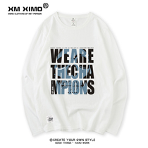 ins Autumn New thin loose coat mens trend Joker Korean T-shirt casual long sleeve students 2020 New