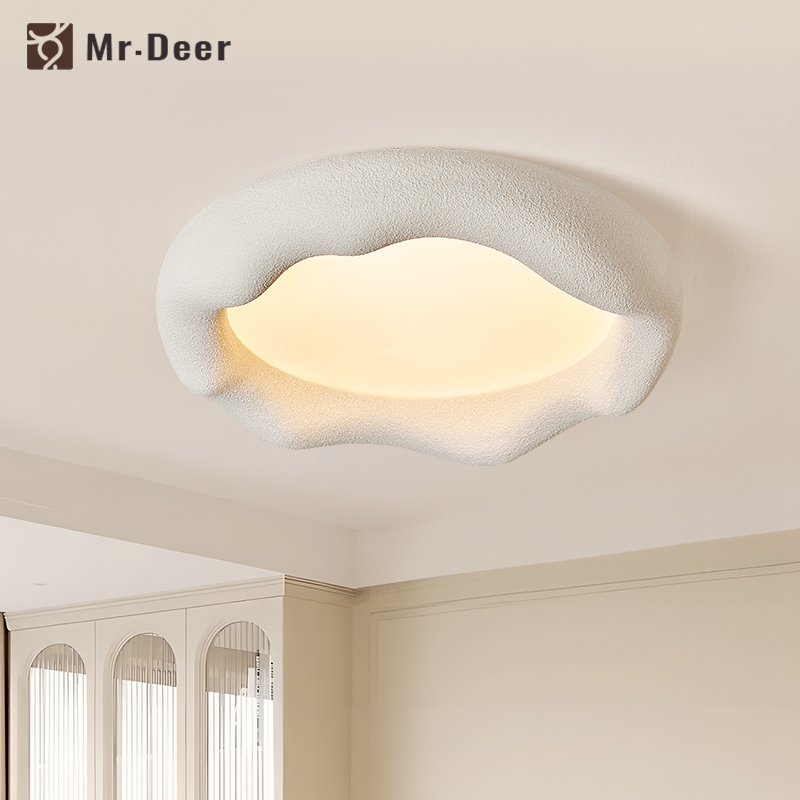 Cloud Cream Style Ceiling Lamp Children's Room Bedroom Lamp Living Room Creative Personality French Art Wabi-Sabi Style Eye Protection Lamp Cloud Cream Style Ceiling Lamp Children's Room Bedroom Lamp Living Room Creative Personality French Art Wabi-Sabi Style Eye Protection Lamp