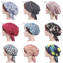 VINTAGE retro idyllic British style floral polka dot totem headscarf straps headgear accessories headwear hair accessories