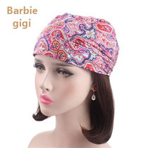 Spring and summer new floral cotton printing ladies Xinjiang Muslim Hui wild confinement turban head cap