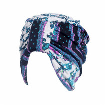 Special clearance Barbie street personality niche European and American retro printing knitted double layer autumn and winter confinement Baotou hat