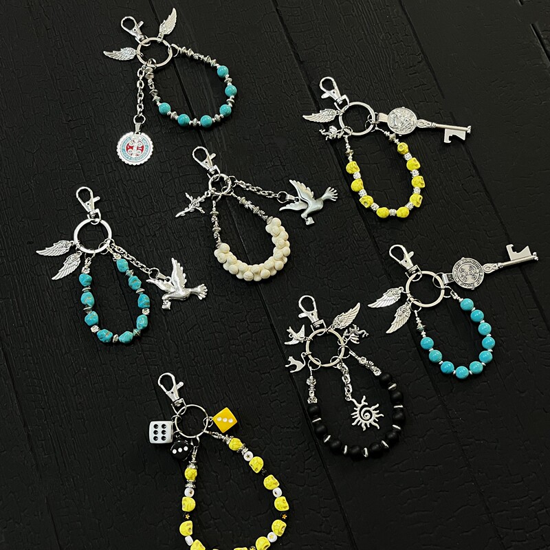Kgsc【Accessories Collection】Affordable Waist Accessories, Pants Chains, Cleanfit High-End Keychains, Beaded Bag Charms Kgsc【Accessories Collection】Affordable Waist Accessories, Pants Chains, Cleanfit High-End Keychains, Beaded Bag Charms