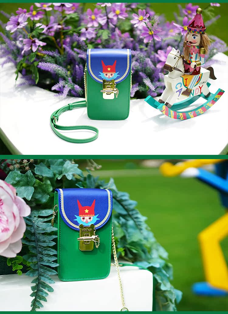 Trên túi xách điện thoại di động dọc nữ mới 2019 mini hè cá tính mới đặt điện thoại túi nhỏ xinh dọc - Túi điện thoại túi đựng điện thoại da thật