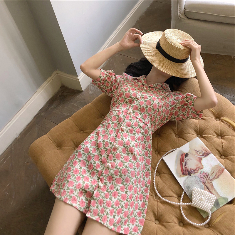 迈缔诺 Clothing, dress, 2020, bright catchy style, suitable for teen, flowered