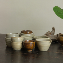  Wood-fired master cup Yunnan earth pottery tea set Dali coarse pottery tea cup Kung Fu Tea Personal tea cup