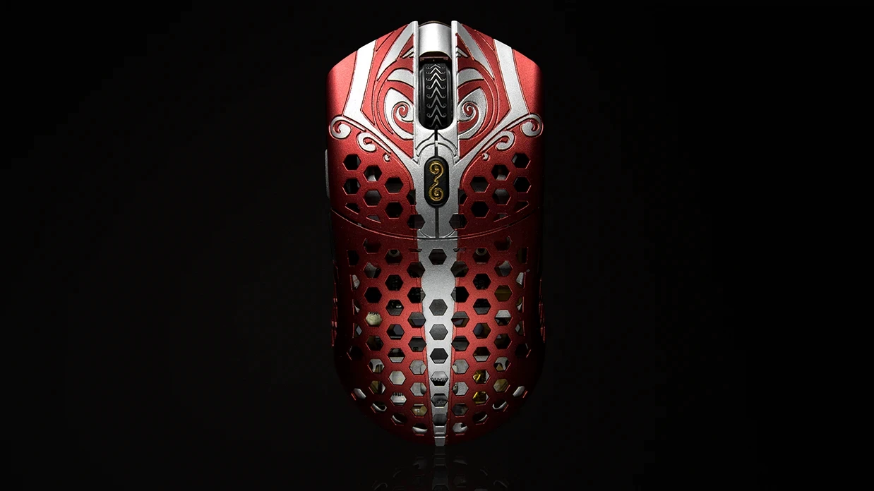 К wireless-геймерская мышь Finalmouse Starlight 12 Poseidon Medium дизайном Bluetooth wireless technology