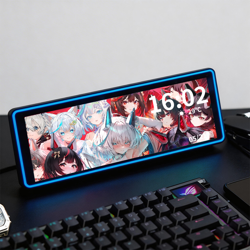 Suitable for Rog Family Set Ro Ji Peripheral Gaming Display Desktop Clock High-Definition Digital Creative Decoration Suitable for Rog Family Set Ro Ji Peripheral Gaming Display Desktop Clock High-Definition Digital Creative Decoration