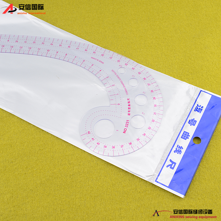 3231 hình dấu phẩy cong-foot, 6-foot-cong-foot đa mục đích chơi board tấm cắt công cụ thiết kế trang phục - Công cụ & vật liệu may DIY cúc kim loại