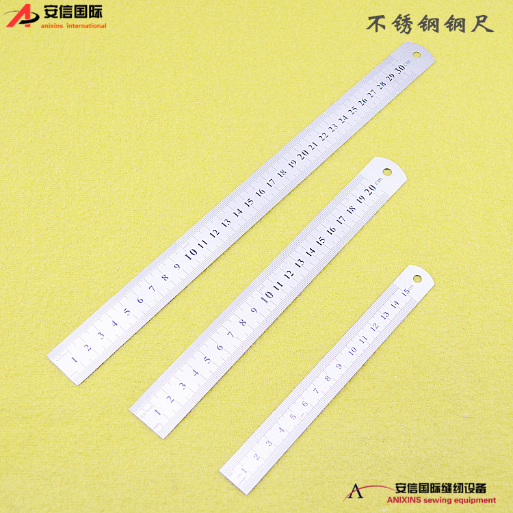 Stainless steel ruler woodwork gauge metric inch steel plate square high precision steel ruler thickened steel plate ruler iron ruler scale